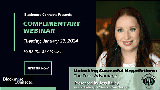 Jess Bailey, Managing Attorney at Bailey Law Firm, guiding business leaders in The Woodlands on corporate law, business, entity formation, entrepreneurship, contracts, finance, mergers, acquisitions, corporate governance, banking, finance, M&A strategies, and risk management to ensure compliance and no lawsuit issues.
